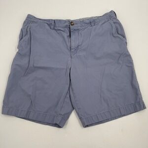 Tommy Hilfiger Men Blue Flat Front Chino Shorts Size 38 Casual Everyday‎